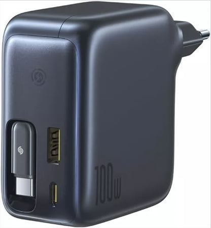 Netzladegerät mit USB-C Kabel Baseus EnerCore CJ11, 100W, 1 x USB-A - 2 x USB-C, Schwarz E0120M00