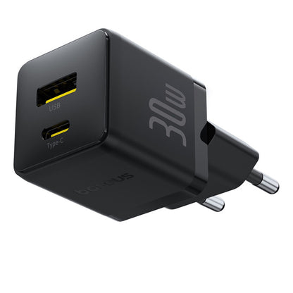 Netzladegerät mit USB-C Kabel Baseus Palm, 30W, 3A, 1 x USB-A - 1 x USB-C, Schwarz P1011160A113-01