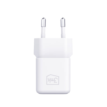 Netzladegerät mit USB-C Kabel 3MK Hyper, 25W, 3A, 1 x USB-C, Weiß