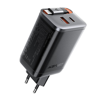 Netzladegerät mit USB-C Kabel Acefast A111, 67W, 3A, 1 x USB-A - 1 x USB-C, Schwarz