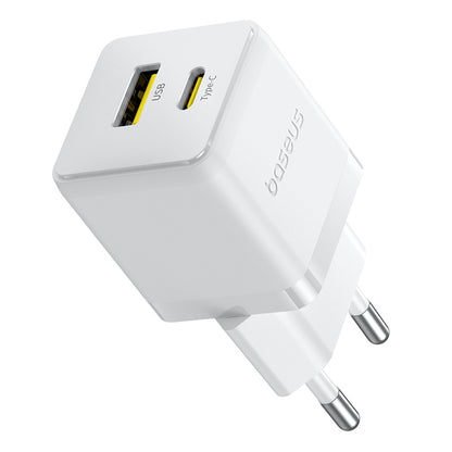 Netzladegerät mit USB-C Kabel Baseus Palm, 30W, 3A, 1 x USB-A - 1 x USB-C, Weiß P1011160A213-01