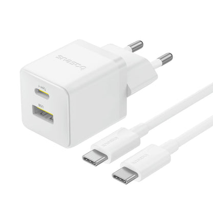 Netzladegerät mit USB-C Kabel Baseus Palm, 30W, 3A, 1 x USB-A - 1 x USB-C, Weiß P1011160A213-01