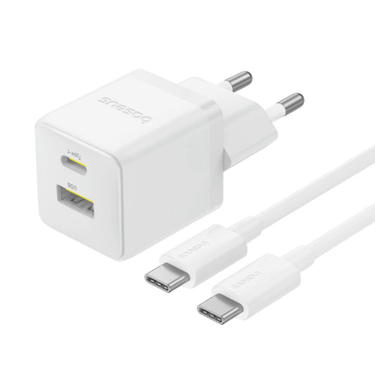 Chargeur Réseau avec Câble USB-C Baseus Palm, 30W, 3A, 1 x USB-A - 1 x USB-C, Blanc P1011160A213-01