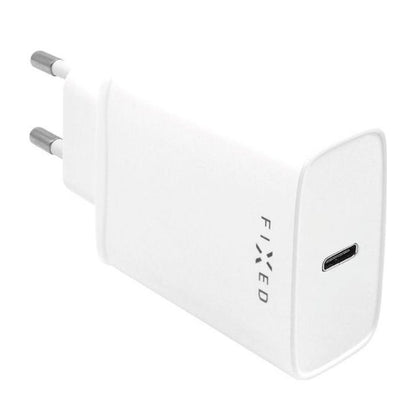 Chargeur réseau avec câble USB-C Fixed, 20W, 3A, 1 x USB-C, Blanc