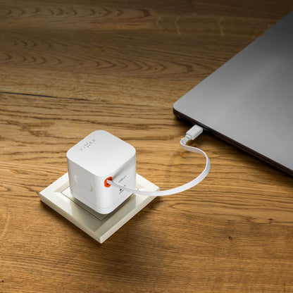 Chargeur réseau avec câble USB-C Fixed, 65W, 3.25A, 1 x USB-C, Noir