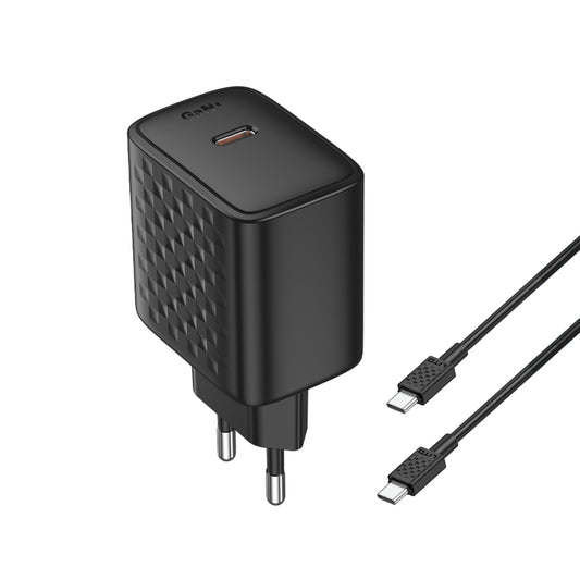 Chargeur réseau avec câble USB-C Lito LC20T, 45W, 3A, 1 x USB-C, Noir