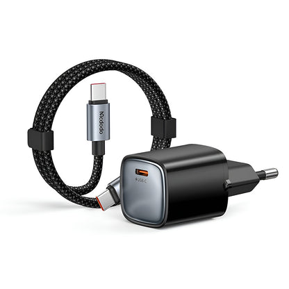 Chargeur secteur avec câble USB-C Mcdodo Nano CH-4433, 45W, 3A, 1 x USB-C, Noir
