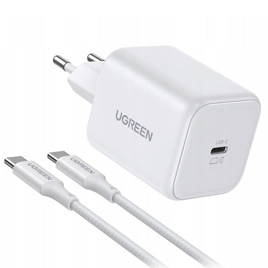 Netzteil mit USB-C-Kabel UGREEN X524 (65055), 45W, 3A, 1 x USB-C, Weiß
