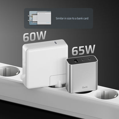 Cuktech Netzladegerät, 65W, 3,25A, 1 x USB-A - 2 x USB-C, Weiß CUK0A15CEUSL