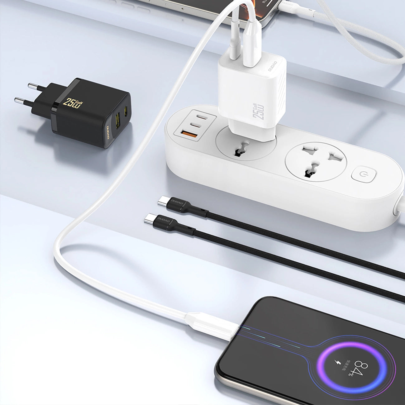 Netzladegerät Dudao A27, 25W, 3A, 1 x USB-C, Schwarz