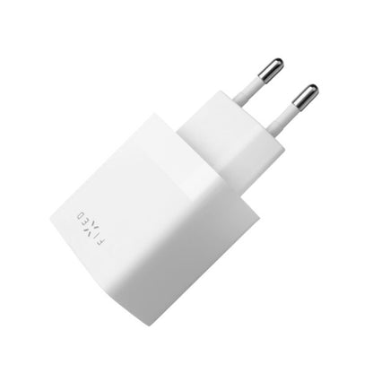 Netzladegerät Fixed, 17W, 3A, 2 x USB-A, Weiß