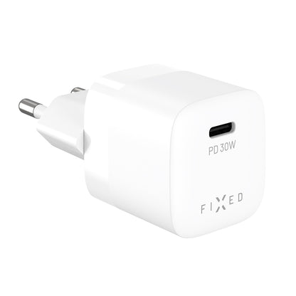 Netzladegerät Fixed Mini2, 30W, 3A, 1 x USB-C, Weiß