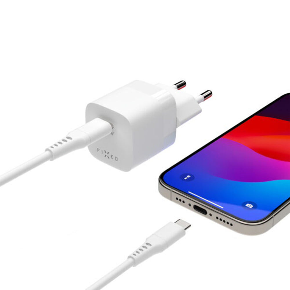 Netzladegerät Fixed Mini2, 30W, 3A, 1 x USB-C, Weiß
