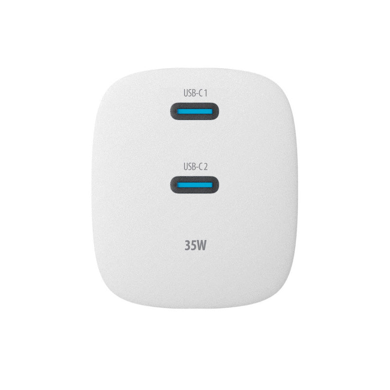 Chargeur Réseau Forever TC-05-35CC, 35W, 3A, 2 x USB-C, Blanc