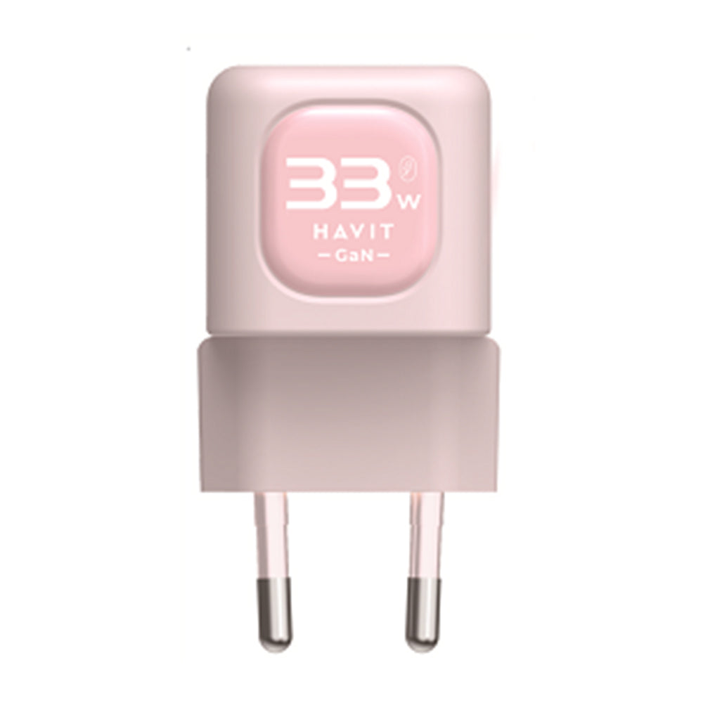 Netzladegerät HAVIT UC230, 33W, 3A, 1 x USB-A - 1 x USB-C, Rosa
