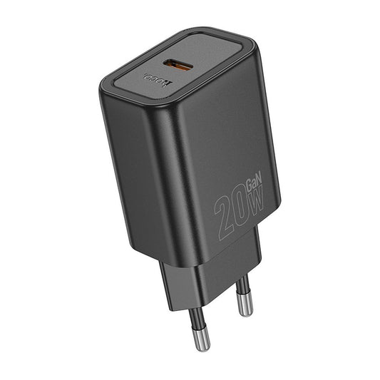Netzladegerät HOCO N60, 20W, 3A, 1 x USB-C, Schwarz