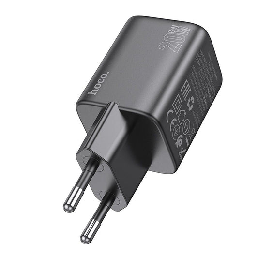 Netzladegerät HOCO N40, 20W, 3A, 1 x USB-C, Schwarz