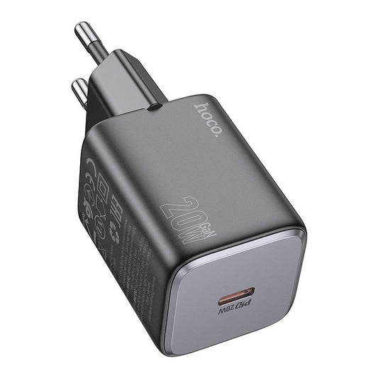 Netzladegerät HOCO N40, 20W, 3A, 1 x USB-C, Schwarz