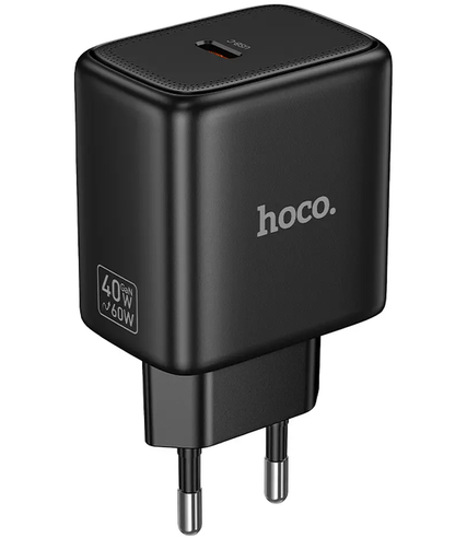 HOCO N83 Netzladegerät, 40W, 3A, 1 x USB-C, Schwarz