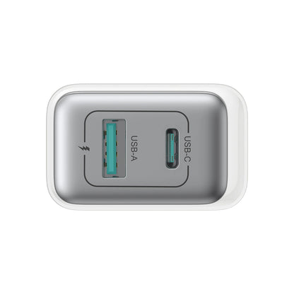 Chargeur Réseau Joyroom JR-TCF15, 30W, 5A, 1 x USB-A - 1 x USB-C, Blanc