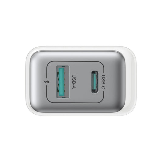 Chargeur Réseau Joyroom JR-TCF15, 30W, 5A, 1 x USB-A - 1 x USB-C, Blanc
