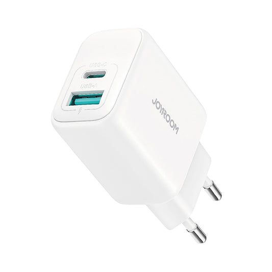 Chargeur Réseau Joyroom JR-TCF21, 20W, 3A, 1 x USB-A - 1 x USB-C, Blanc