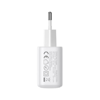 Netzladegerät Joyroom JR-TCF21, 20W, 3A, 1 x USB-A - 1 x USB-C, Weiß