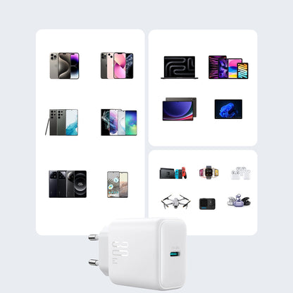 Netzladegerät Joyroom JR-TCF24, 30W, 3A, 1 x USB-C, Weiß