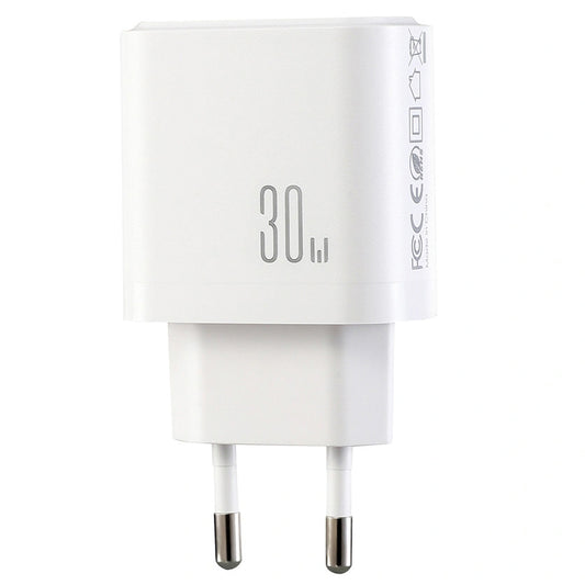 Chargeur secteur Joyroom JR-TG6, 30W, 3A, 1 x Lightning - 1 x USB-A - 1 x USB-C, Blanc