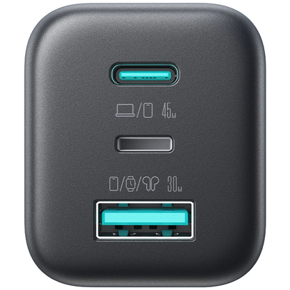 Chargeur secteur Joyroom JR-TO1, 45W, 3A, 1 x Lightning - 1 x USB-A - 1 x USB-C, Noir