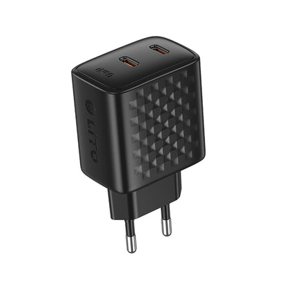 Netzladegerät Lito LC22, 45W, 3A, 2 x USB-C, Schwarz
