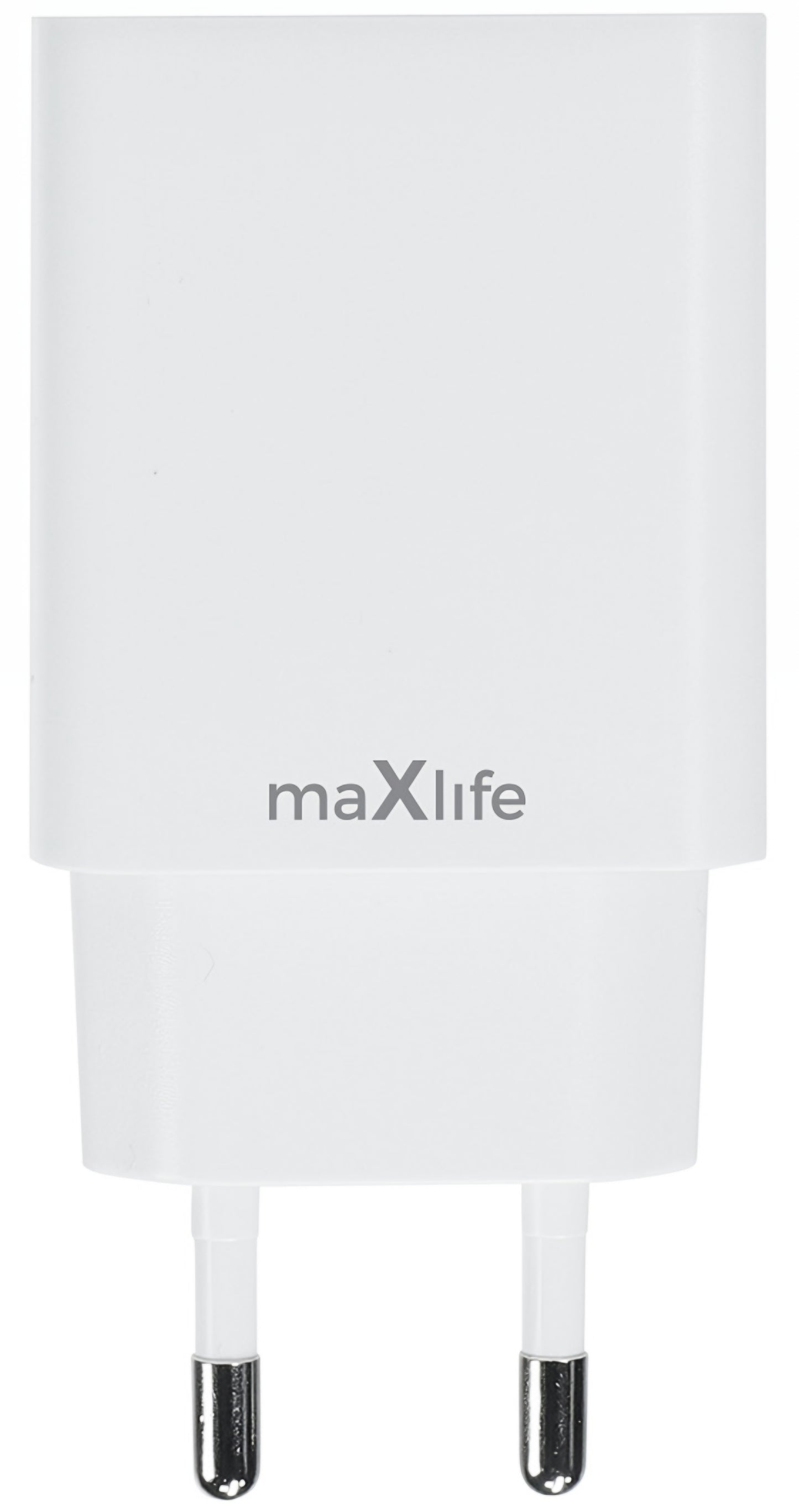 Chargeur Réseau MaXlife MXTC-13-20AC, 20W, 3A, 1 x USB-A - 1 x USB-C, Blanc