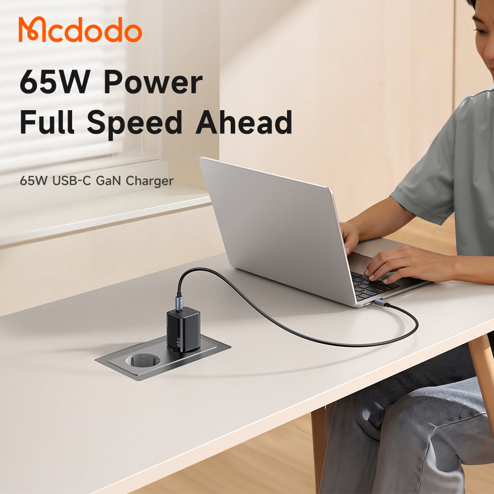 McDodo CH-0850 Ultimate Mini Netzladegerät, 65W, 3,25A, 1 x USB-C, Schwarz