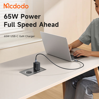 McDodo CH-0850 Ultimate Mini Netzladegerät, 65W, 3,25A, 1 x USB-C, Schwarz