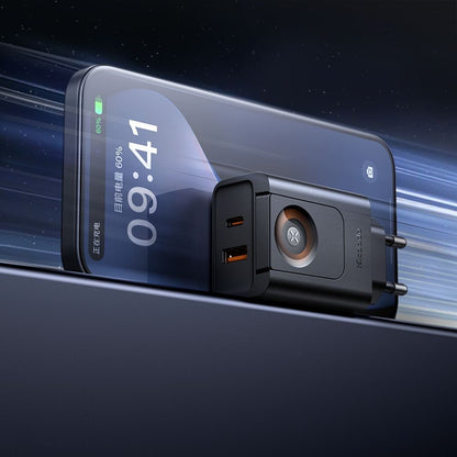 Netzladegerät McDodo CH-3700 Companion, 30W, 3A, 1 x USB-A - 1 x USB-C, Schwarz