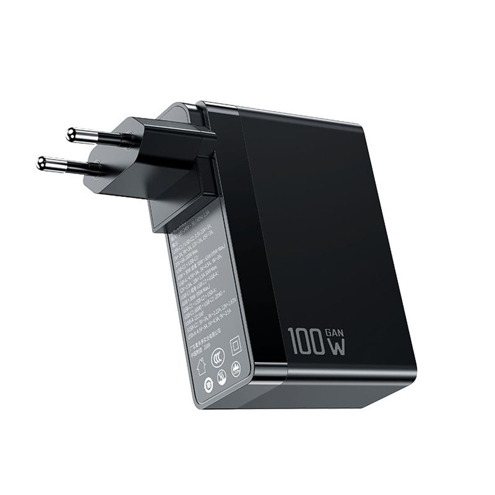 McDodo CH-8101 Pro Nuc AR Power Travel Netzladegerät, 100W, 5A, 1 x USB-A - 2 x USB-C, Schwarz
