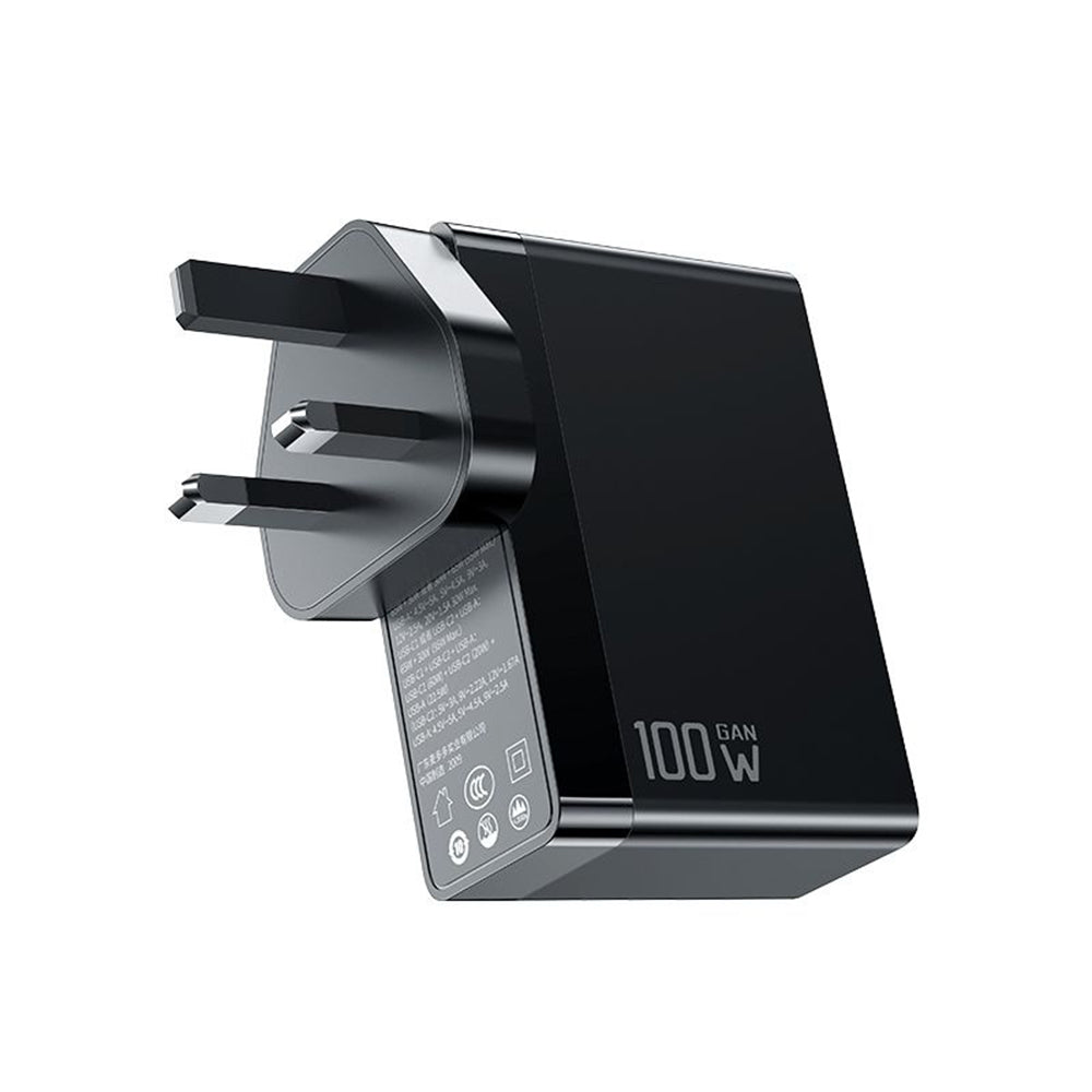 McDodo CH-8101 Pro Nuc AR Power Travel Netzladegerät, 100W, 5A, 1 x USB-A - 2 x USB-C, Schwarz