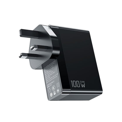 McDodo CH-8101 Pro Nuc AR Power Travel Netzladegerät, 100W, 5A, 1 x USB-A - 2 x USB-C, Schwarz