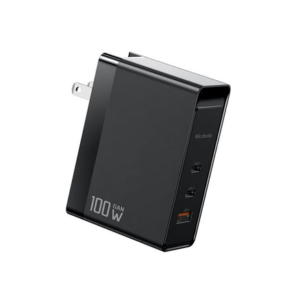 McDodo CH-8101 Pro Nuc AR Power Travel Netzladegerät, 100W, 5A, 1 x USB-A - 2 x USB-C, Schwarz