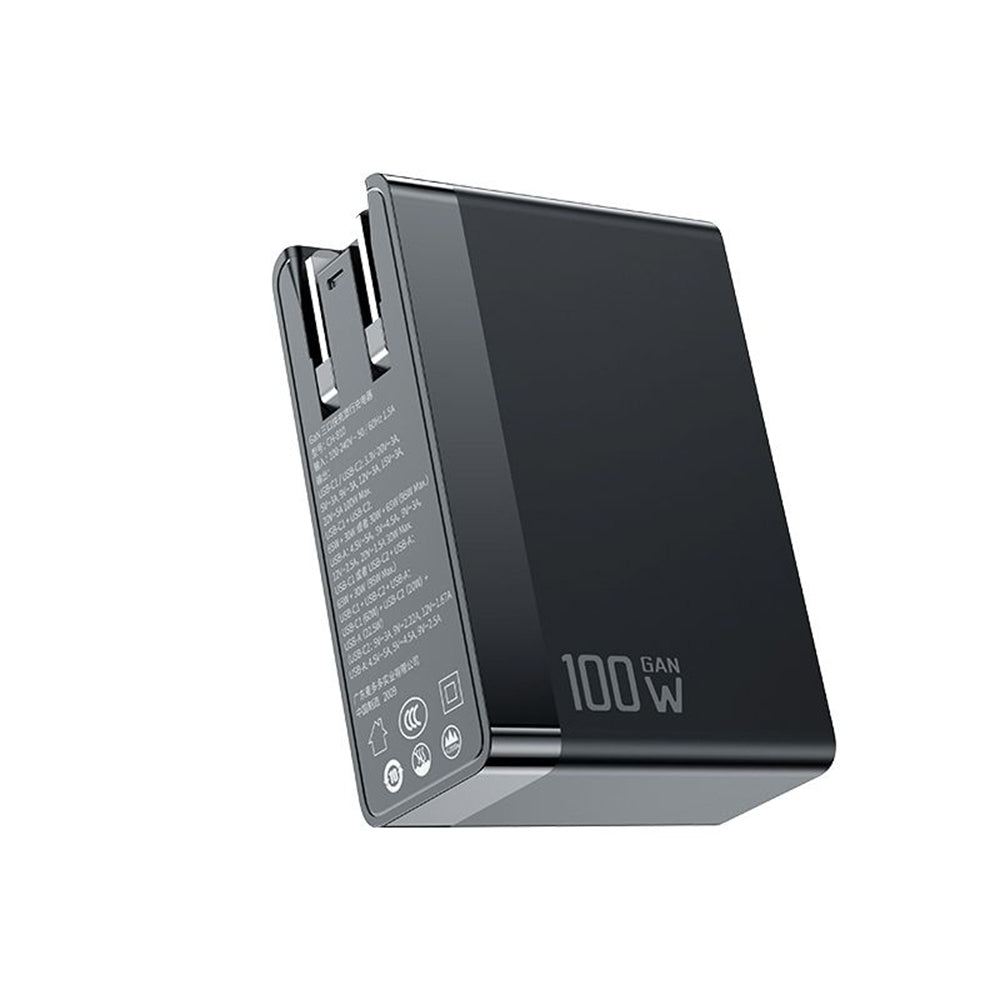 McDodo CH-8101 Pro Nuc AR Power Travel Netzladegerät, 100W, 5A, 1 x USB-A - 2 x USB-C, Schwarz