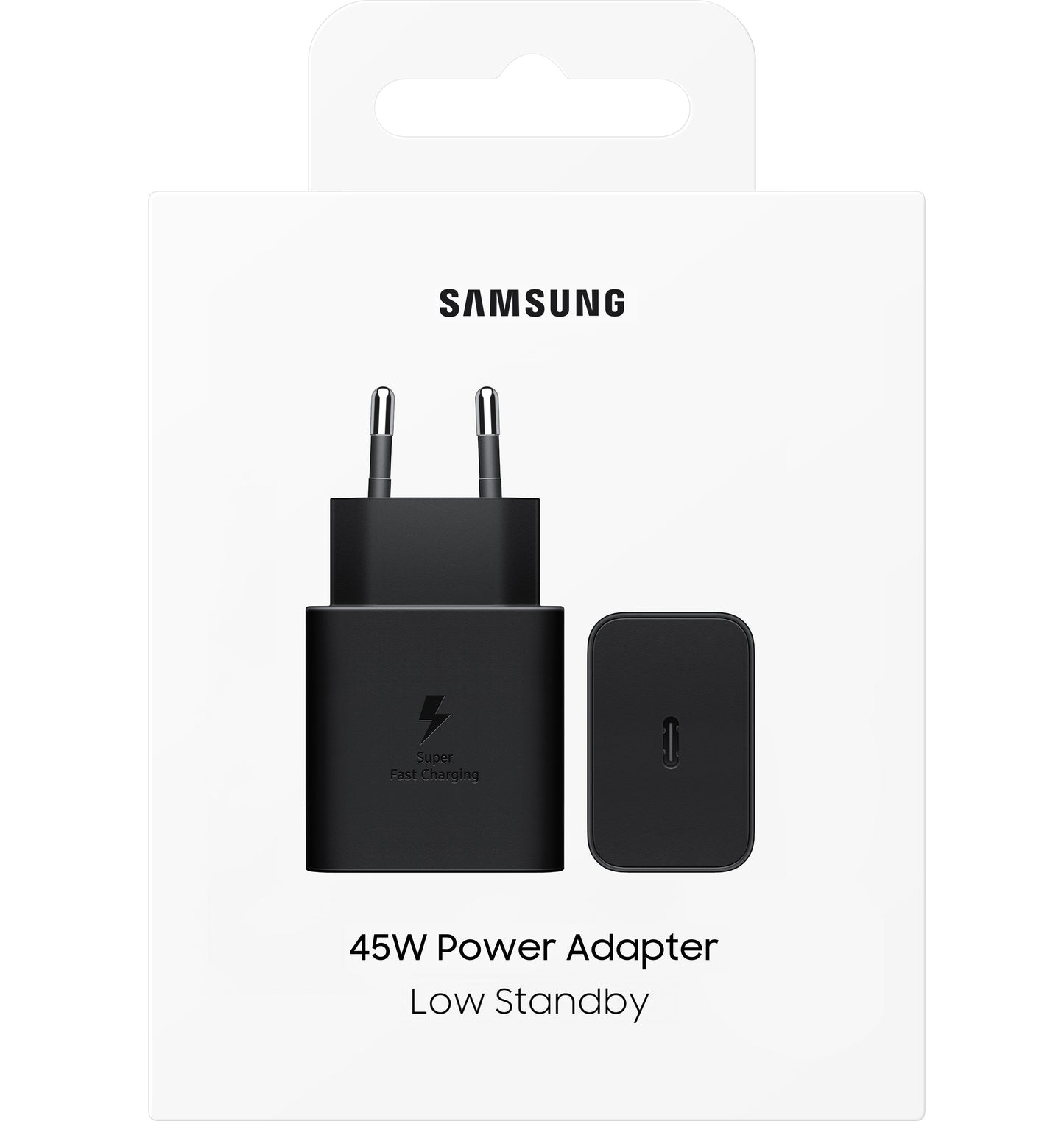 Samsung Network Charger, 45W, 4.05A, 1 x USB-C, Black EP-T4511NBEGEU