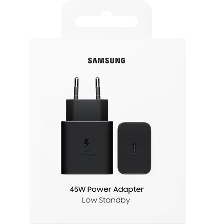 Samsung Network Charger, 45W, 4.05A, 1 x USB-C, Black EP-T4511NBEGEU