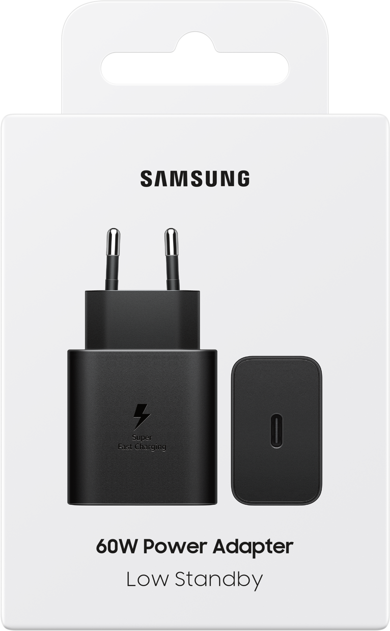 Chargeur Réseau Samsung, 60W, 3A, 1 x USB-C, Noir EP-T6010NBEGWW