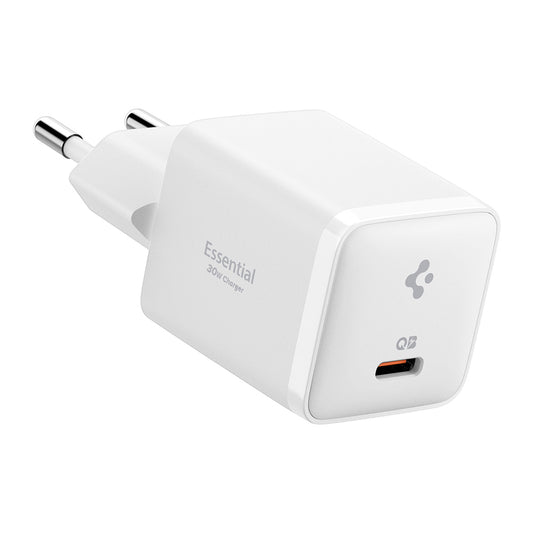 Chargeur Réseau Spigen EE301EU Essential, 30W, 3A, 1 x USB-C, Blanc KF2363556