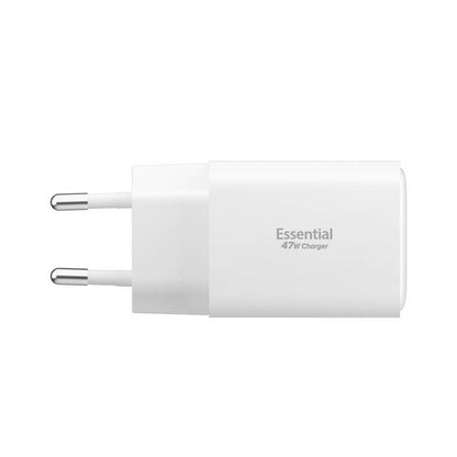 Spigen EE473EU Essential Network Charger, 47W, 3A, 1 x USB-A - 2 x USB-C, White ACH09464