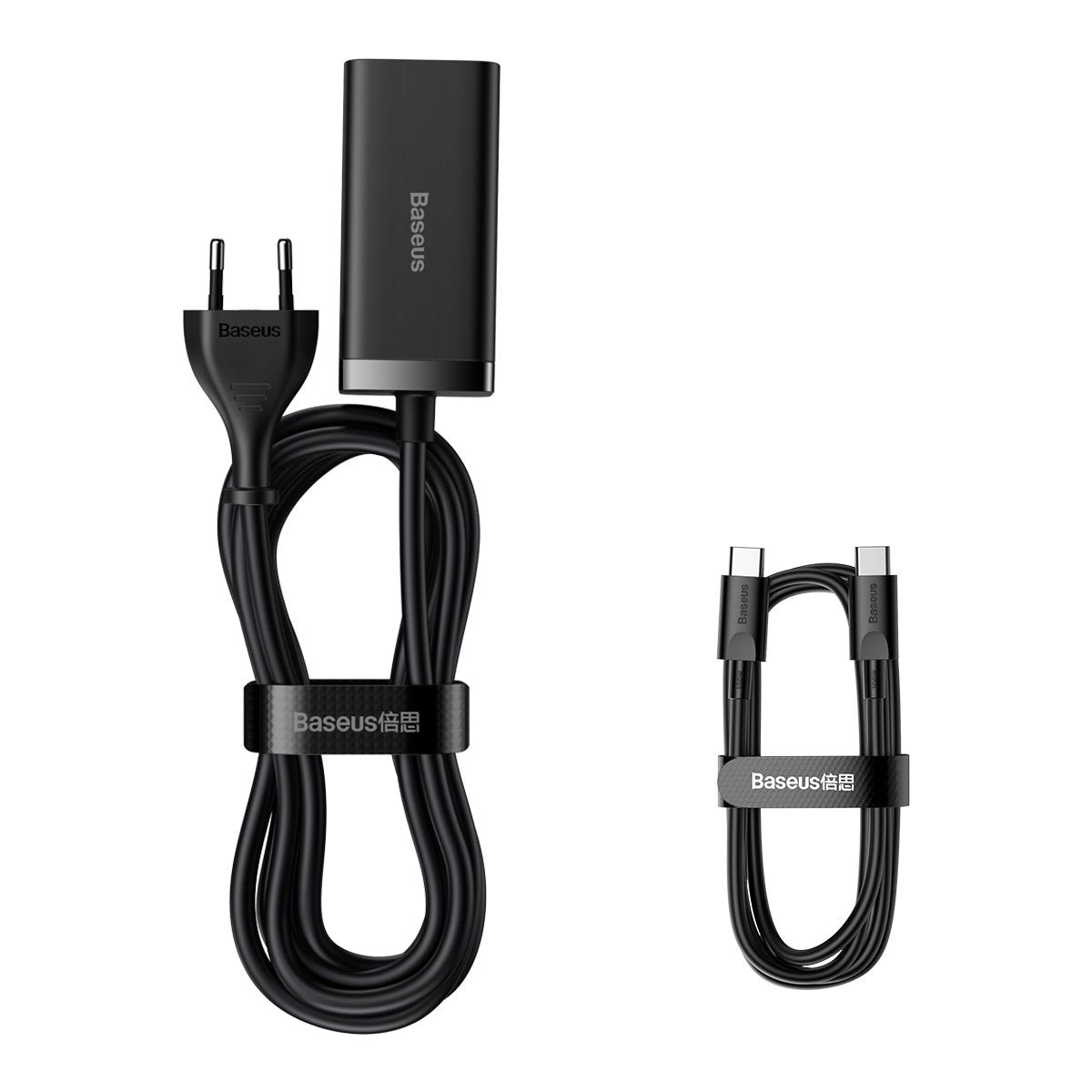 Baseus GaN3 Pro Ladestation, 100W, 5A, 2 x USB-A - 2 x USB-C, Schwarz CCGP000101