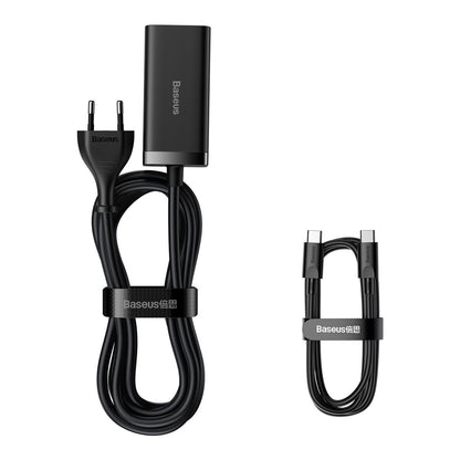Baseus GaN3 Pro Ladestation, 100W, 5A, 2 x USB-A - 2 x USB-C, Schwarz CCGP000101