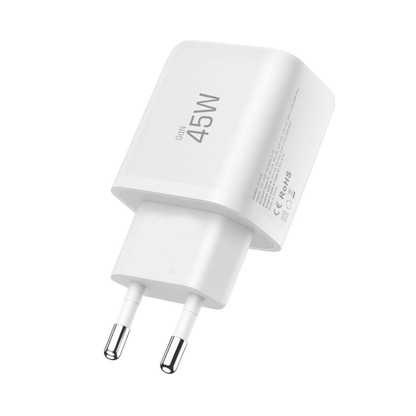 Netzladegerät Tech-Protect NCA45W, 45W, 3A, 1 x USB-A - 1 x USB-C, Weiß