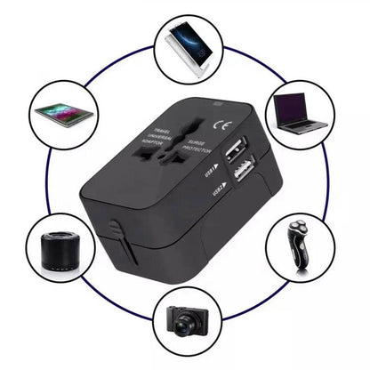 Netzladegerät Techsuit HHT202 Travel, 10W, 2A, 2 x USB-A, Weiß