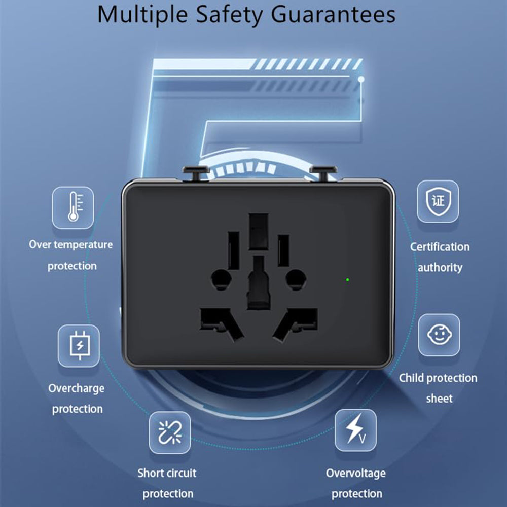 Netzladegerät Techsuit HHt204A Travel, 15W, 3A, 2 x USB-A - 2 x USB-C, Weiß